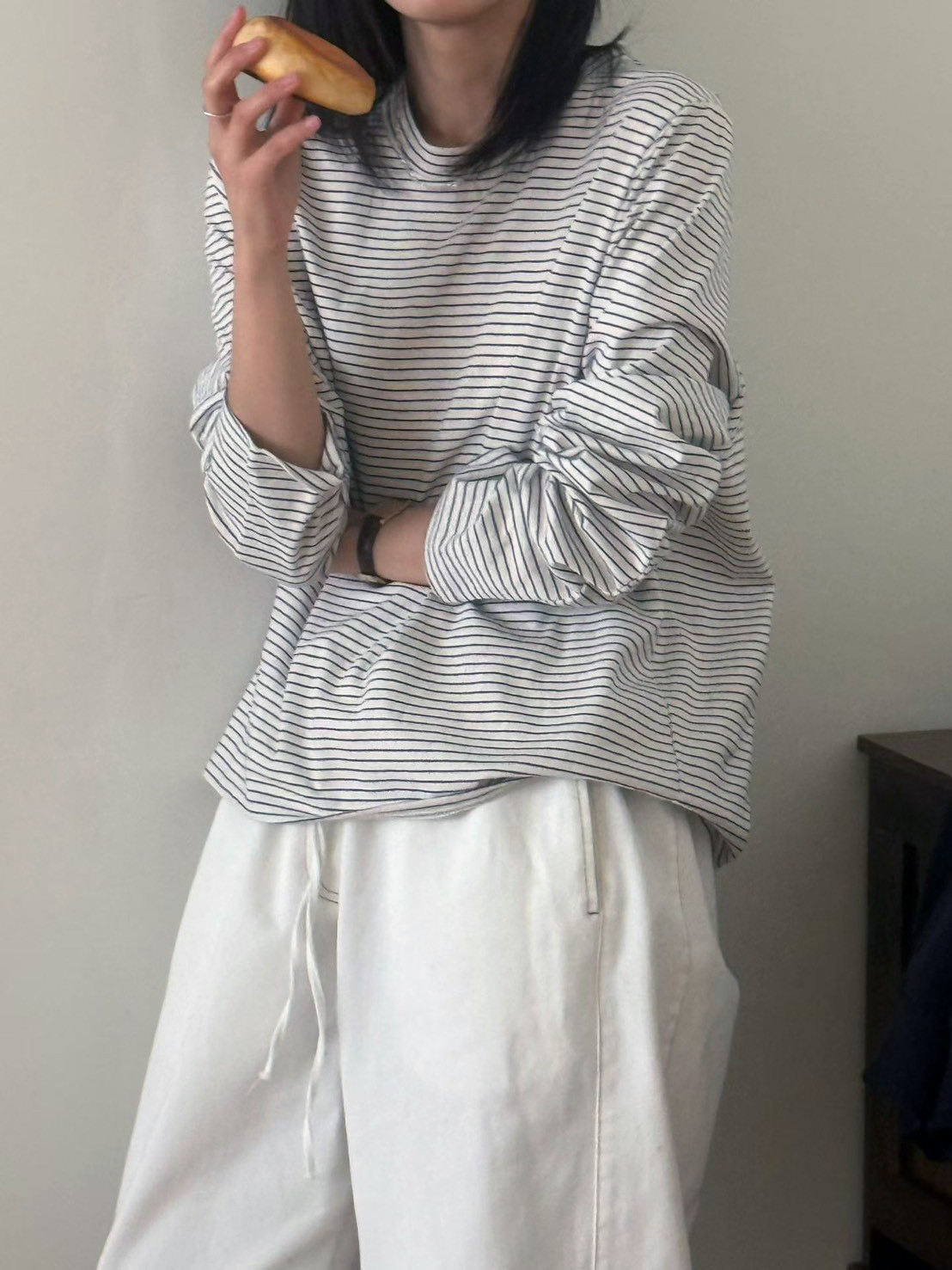 B54.日系女孩好穿細條紋TEE