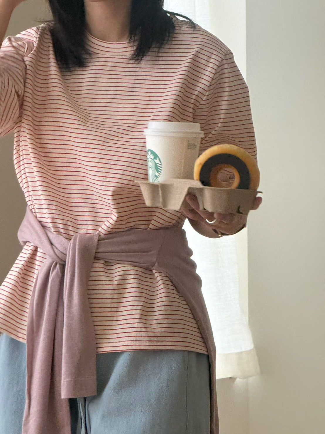 B54.日系女孩好穿細條紋TEE