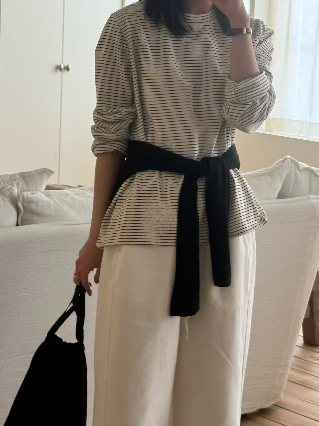 B54.日系女孩好穿細條紋TEE