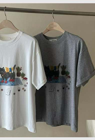 A52.JP家少女心爆發貓咪TEE