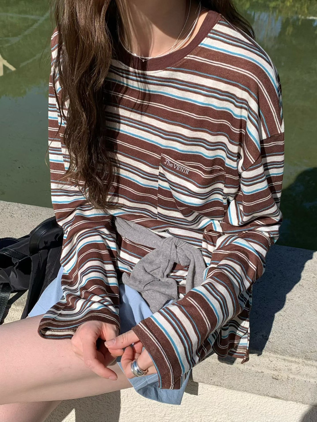 A46.元氣多巴胺條紋TEE