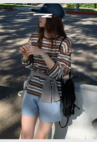 A46.元氣多巴胺條紋TEE