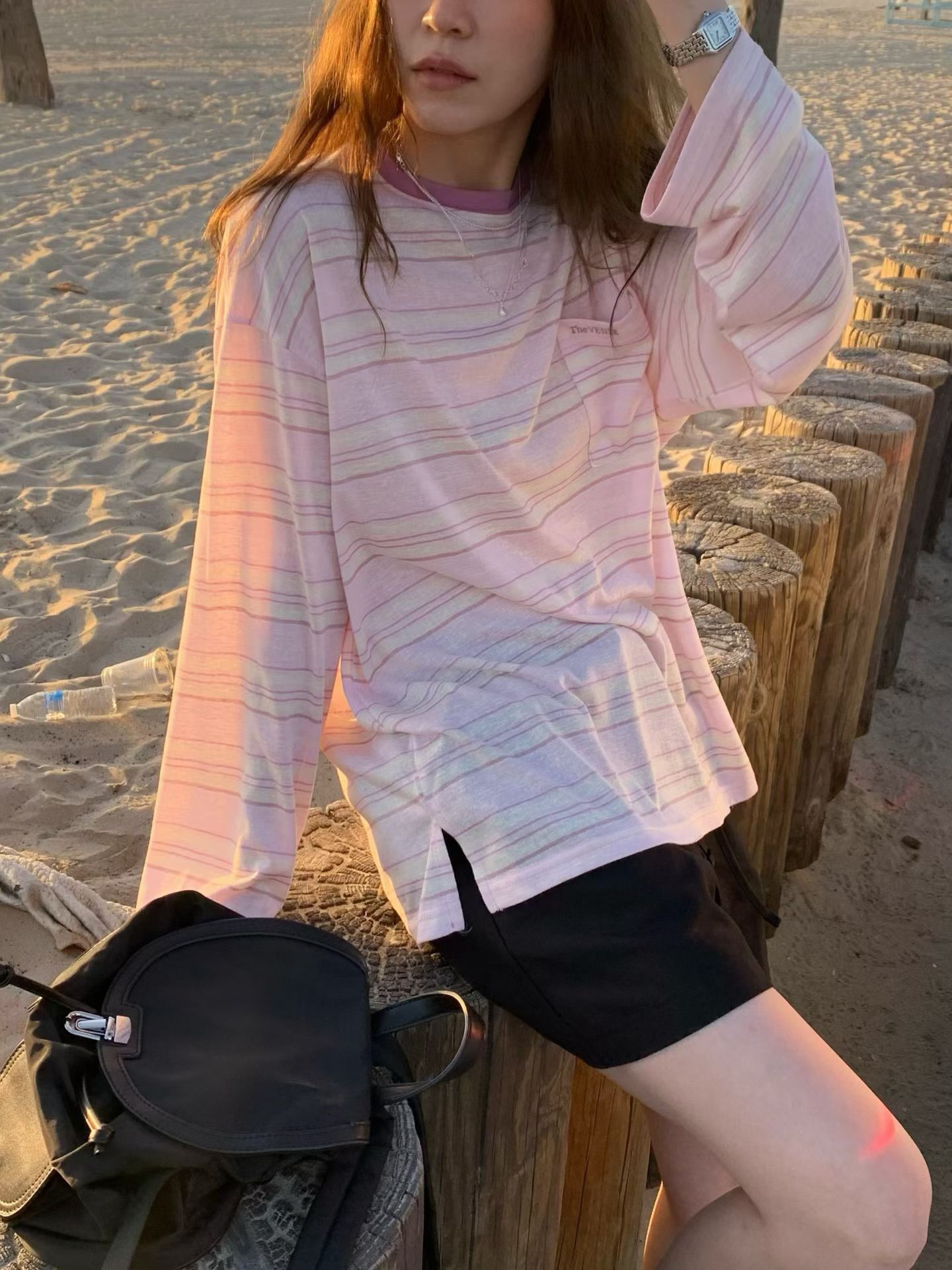 A46.元氣多巴胺條紋TEE