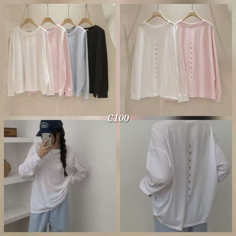 B65.小臉歐膩後直排印字TEE