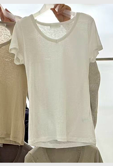 B11.質感家莫蘭迪V領TEE