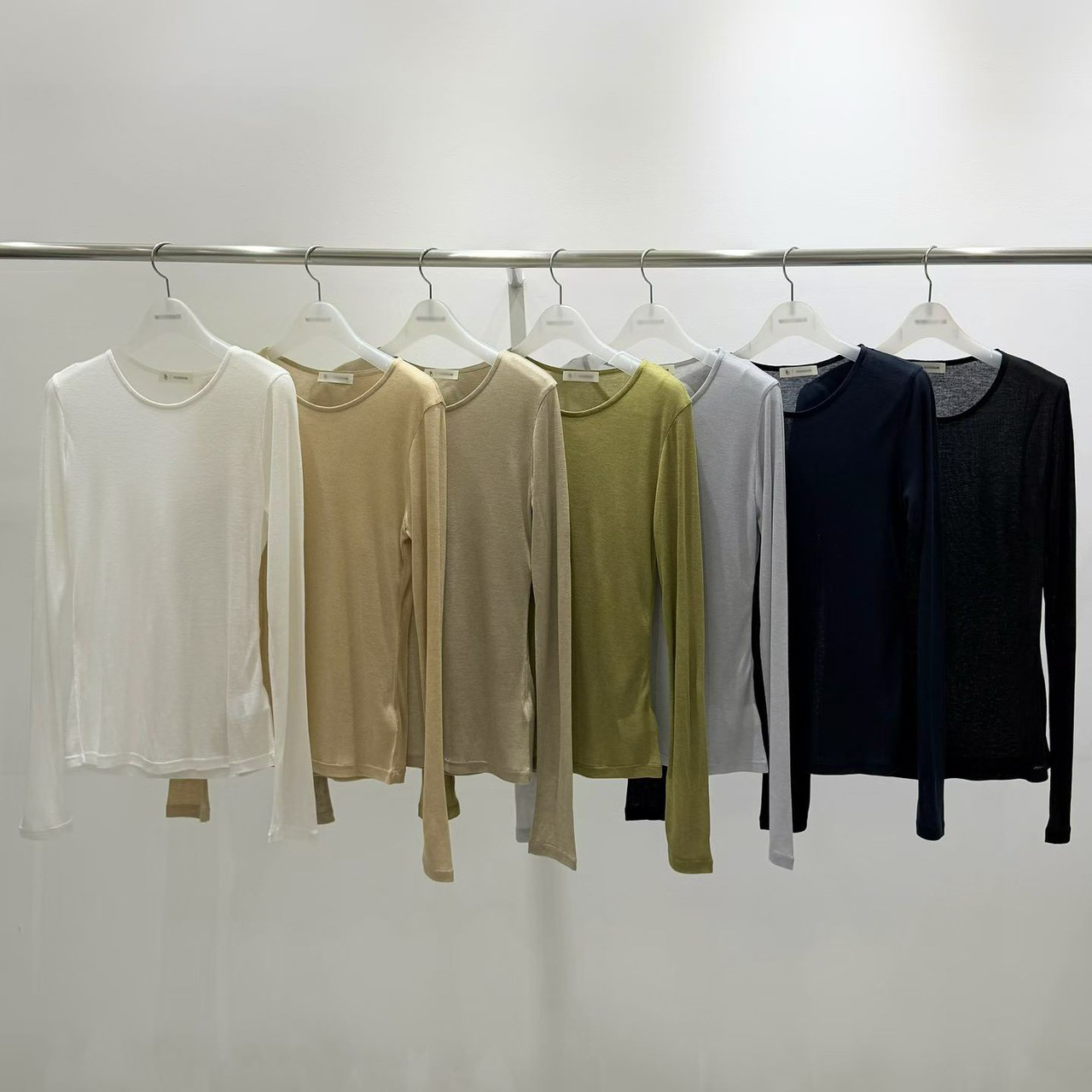 B09.質感家莫蘭迪圓領薄長袖