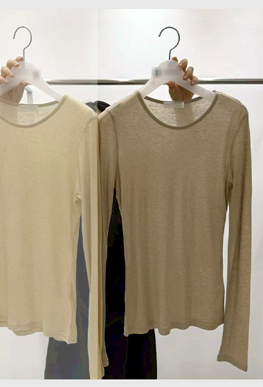 B09.質感家莫蘭迪圓領薄長袖