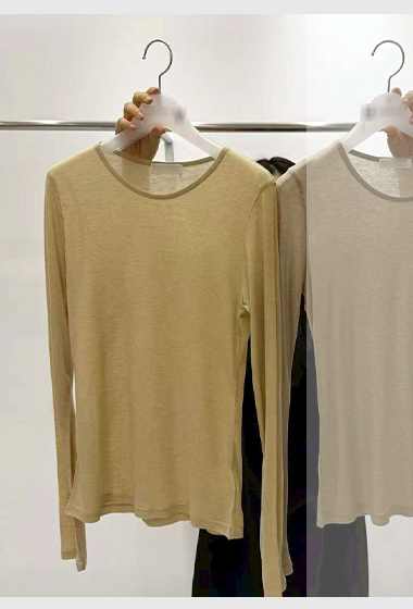 B09.質感家莫蘭迪圓領薄長袖