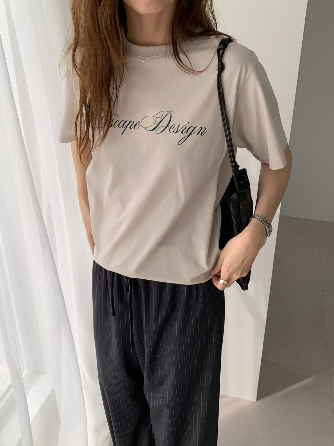 B36.甜甜英文草寫TEE