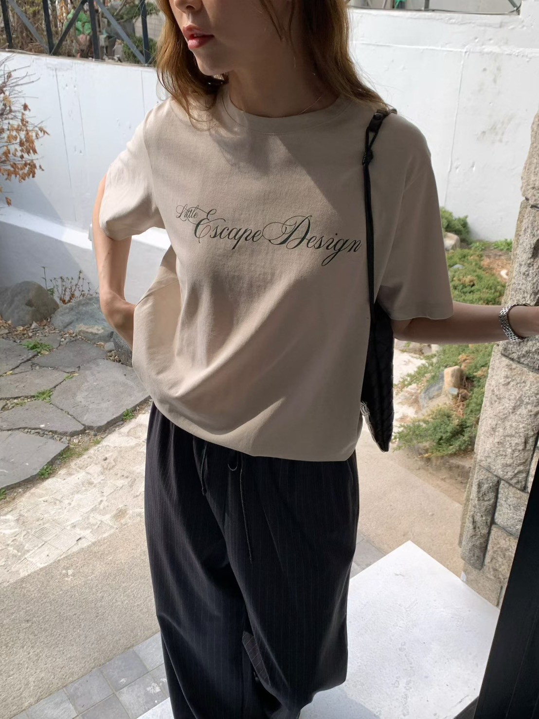 B36.甜甜英文草寫TEE