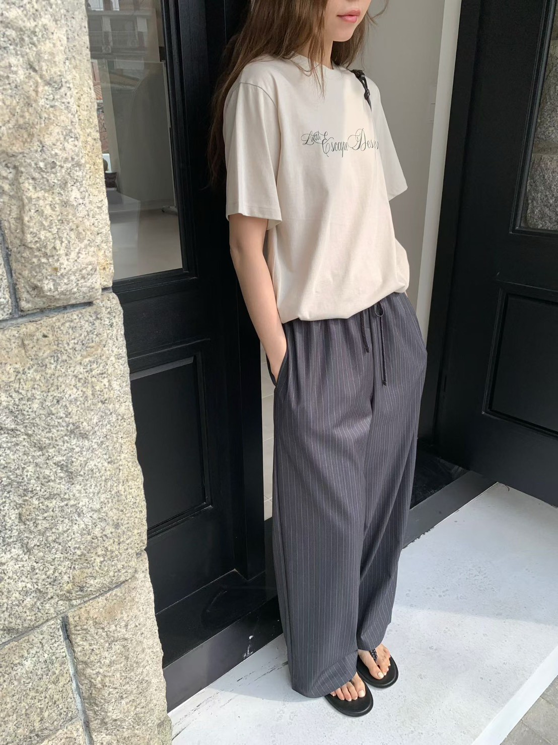 B36.甜甜英文草寫TEE