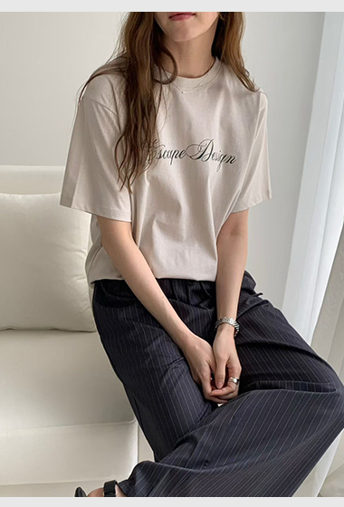 B36.甜甜英文草寫TEE