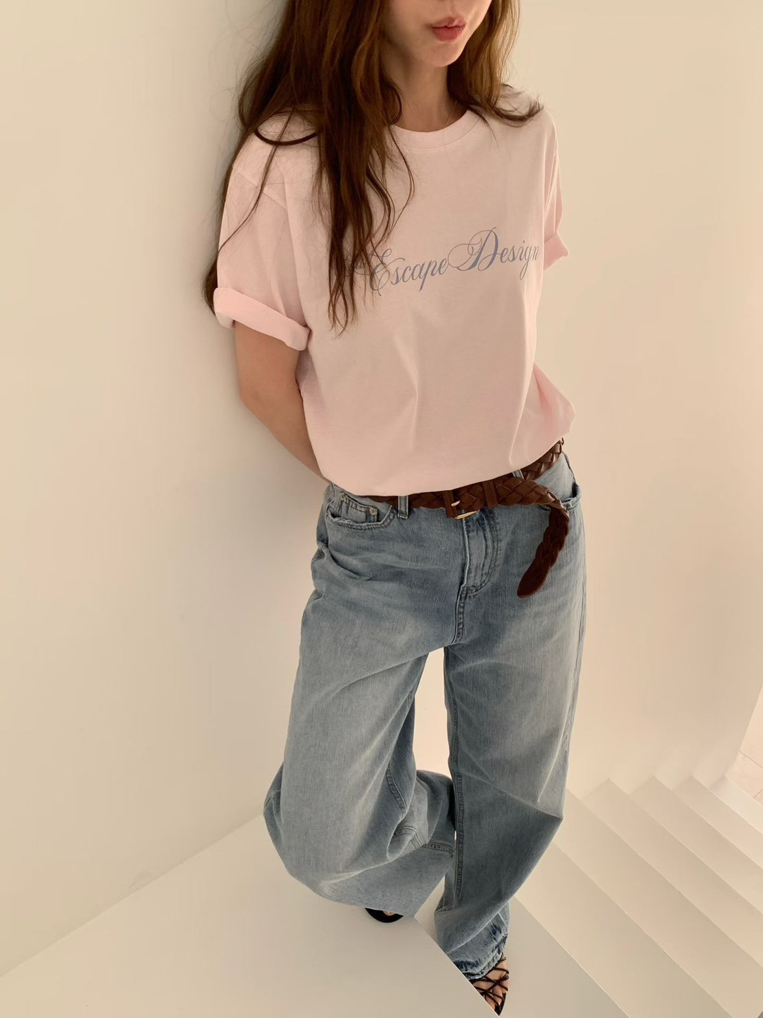 B36.甜甜英文草寫TEE