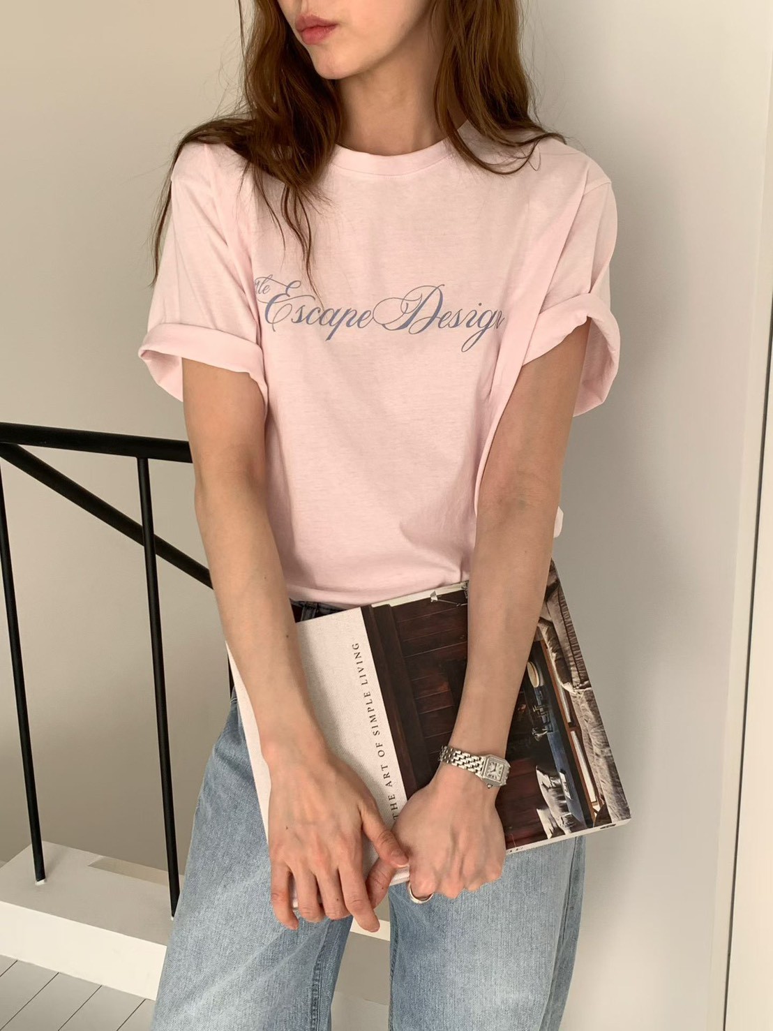 B36.甜甜英文草寫TEE