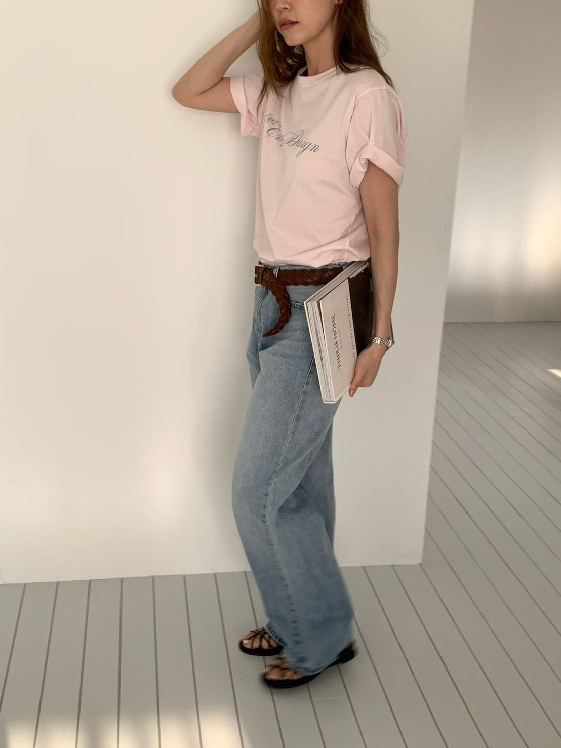 B36.甜甜英文草寫TEE