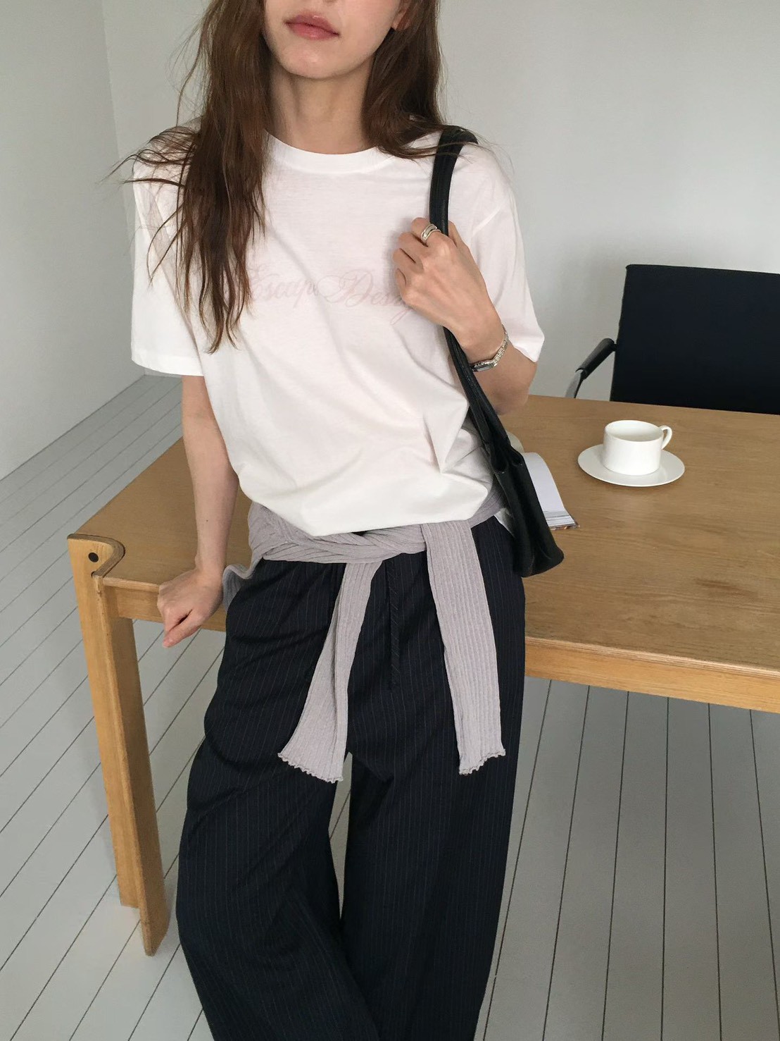 B36.甜甜英文草寫TEE