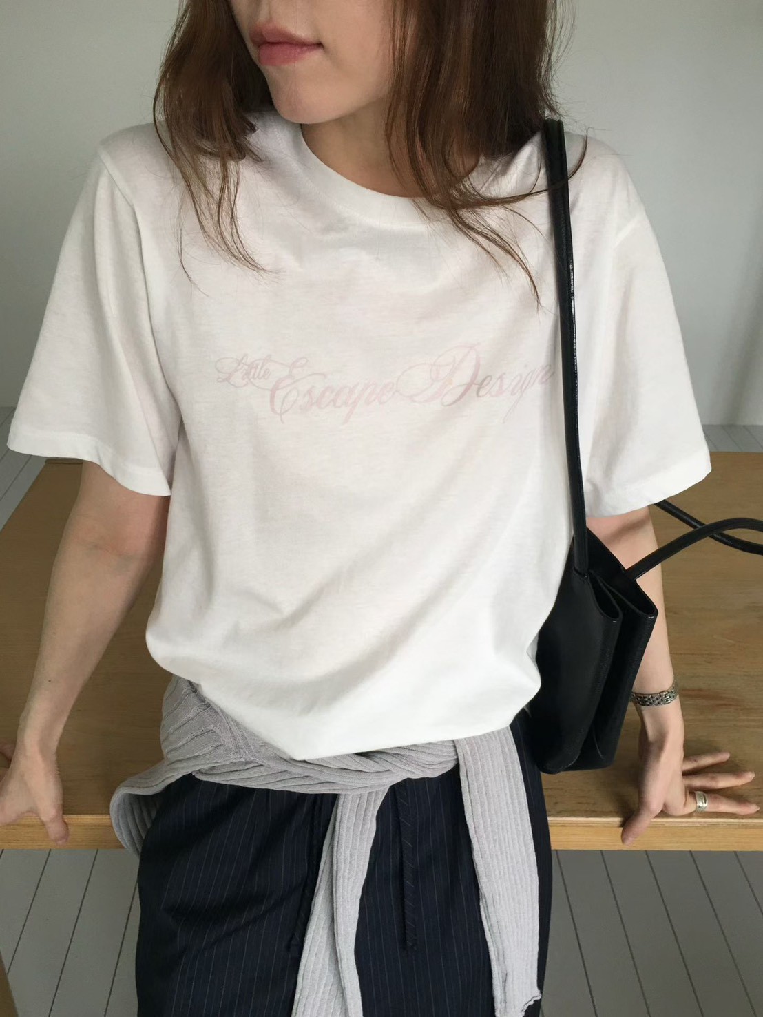 B36.甜甜英文草寫TEE