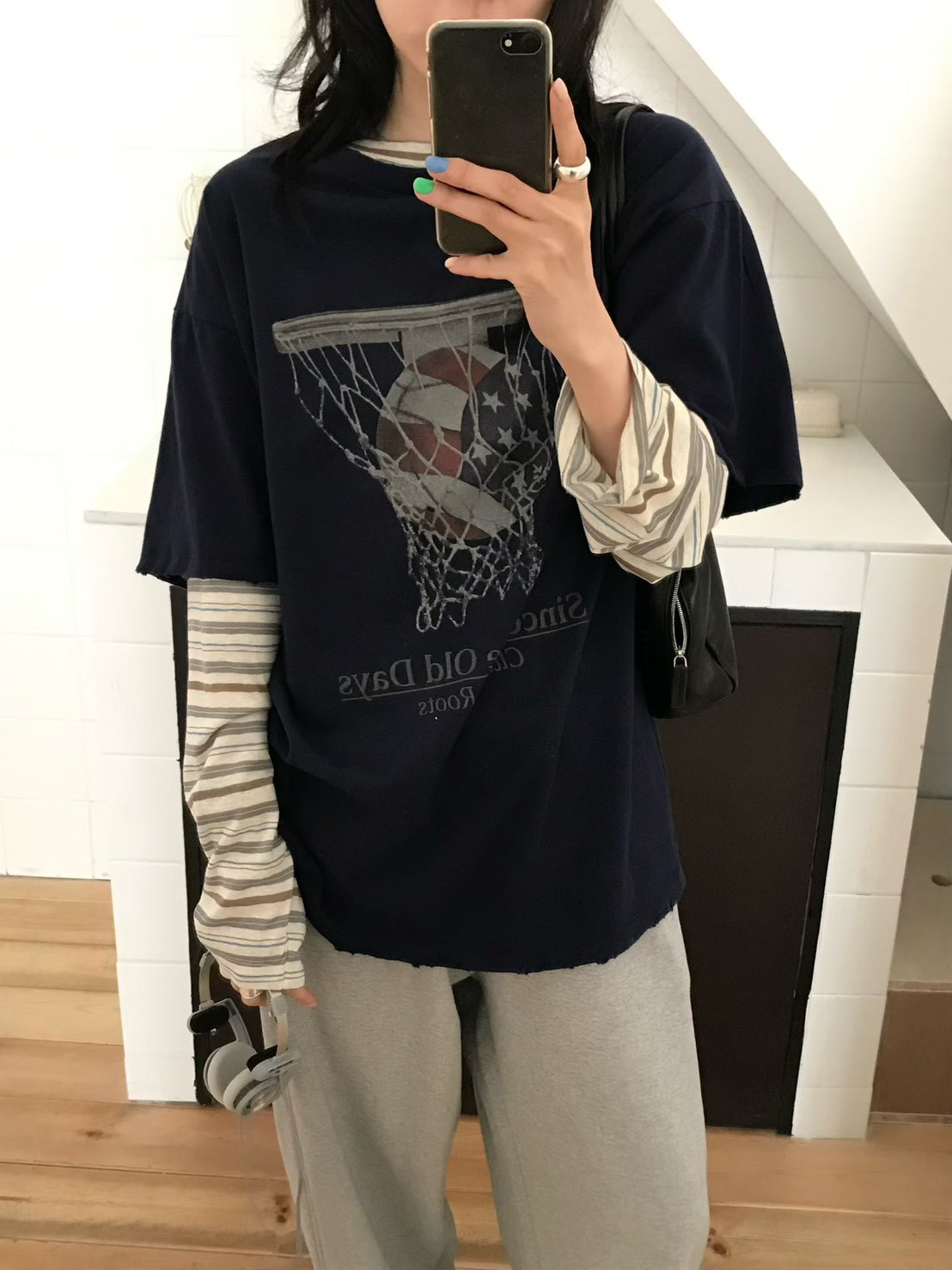 B58.小V家美式職籃休閒TEE