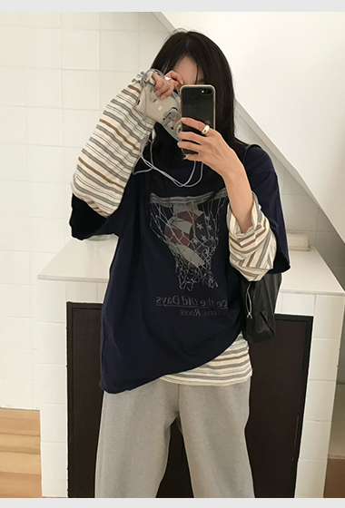 B58.小V家美式職籃休閒TEE