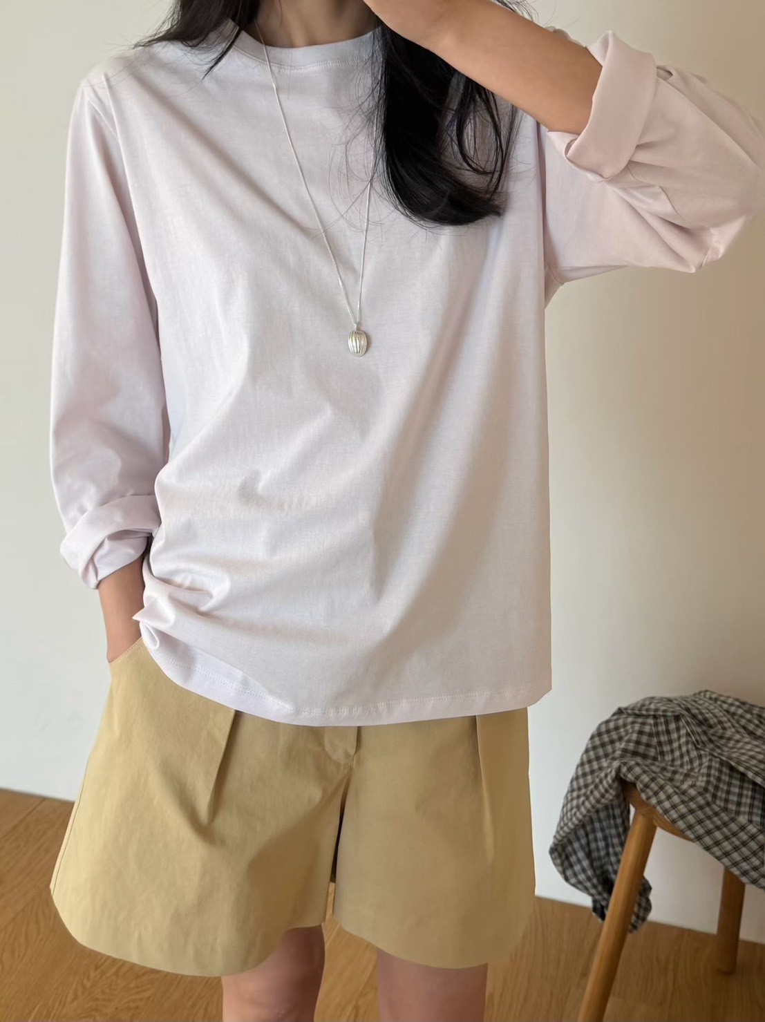 B92.瘦瘦歐膩舒適日常薄長袖