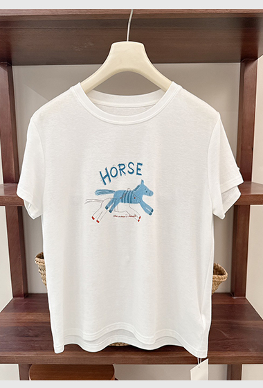 A07.童趣繪畫小馬TEE