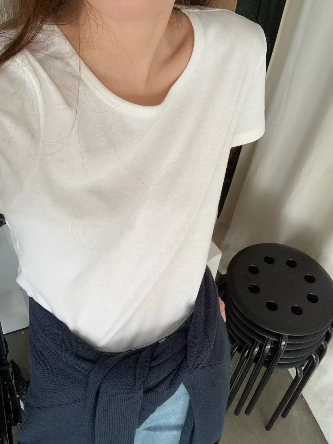 A15.顏值家肩前移顯瘦TEE