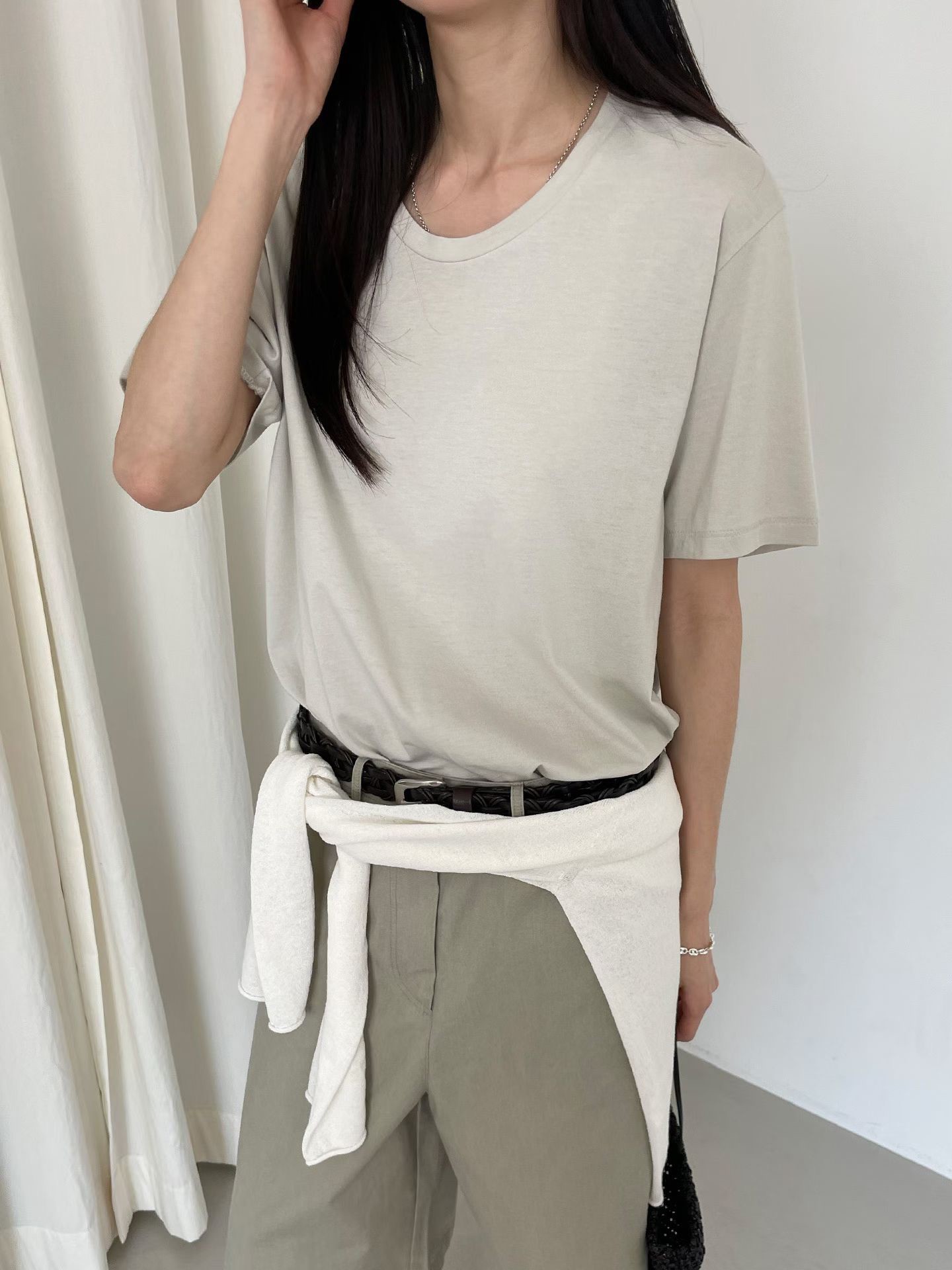 B59.舒適寬鬆莫蘭迪TEE