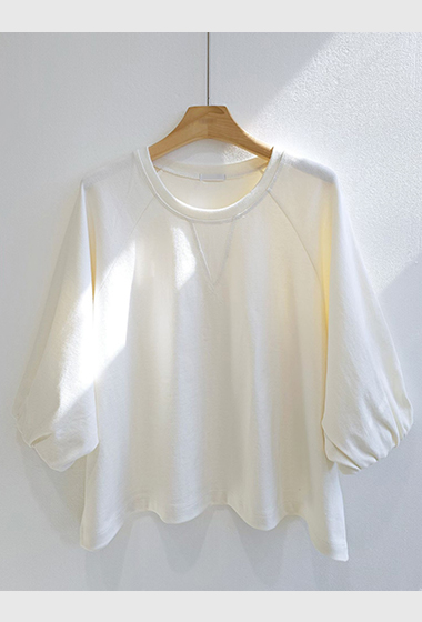 A14.可愛泡芙休閒上衣