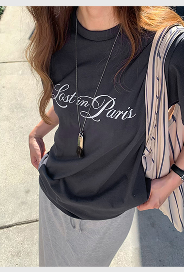 B20.大V家時尚草寫TEE