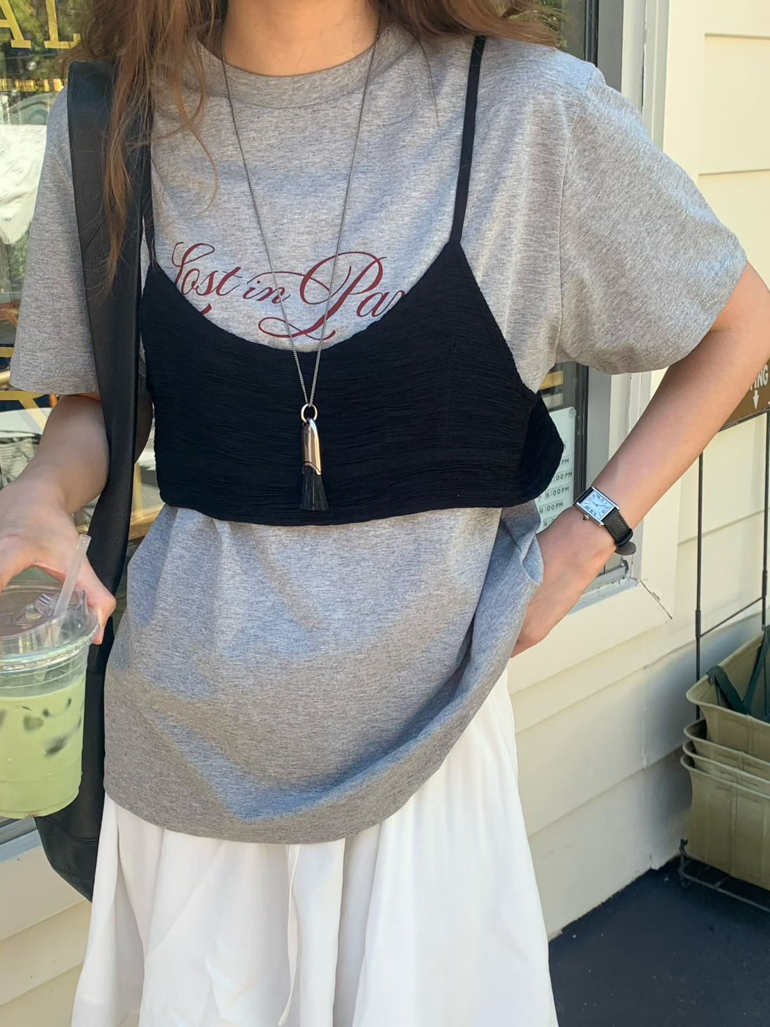 B20.大V家時尚草寫TEE