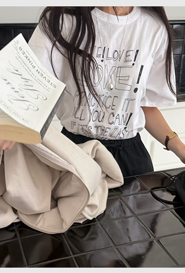 B12.LOVE!塗鴉字TEE