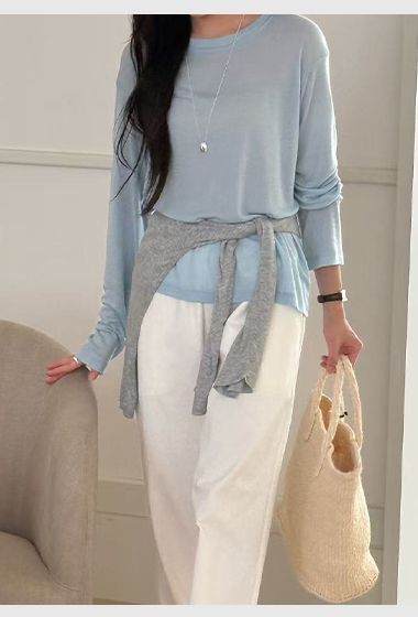 B07.舒適天絲薄上衣