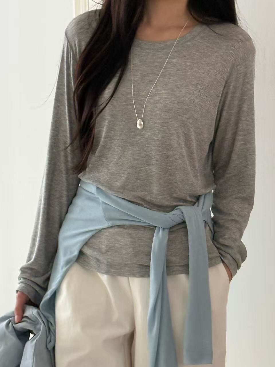 B07.舒適天絲薄上衣