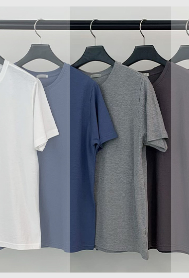 B64.舒適圓領素雅TEE