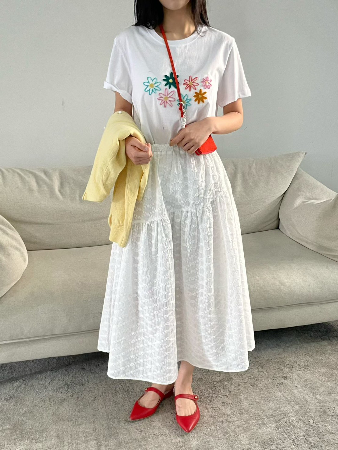 A11.元氣彩色花朵TEE