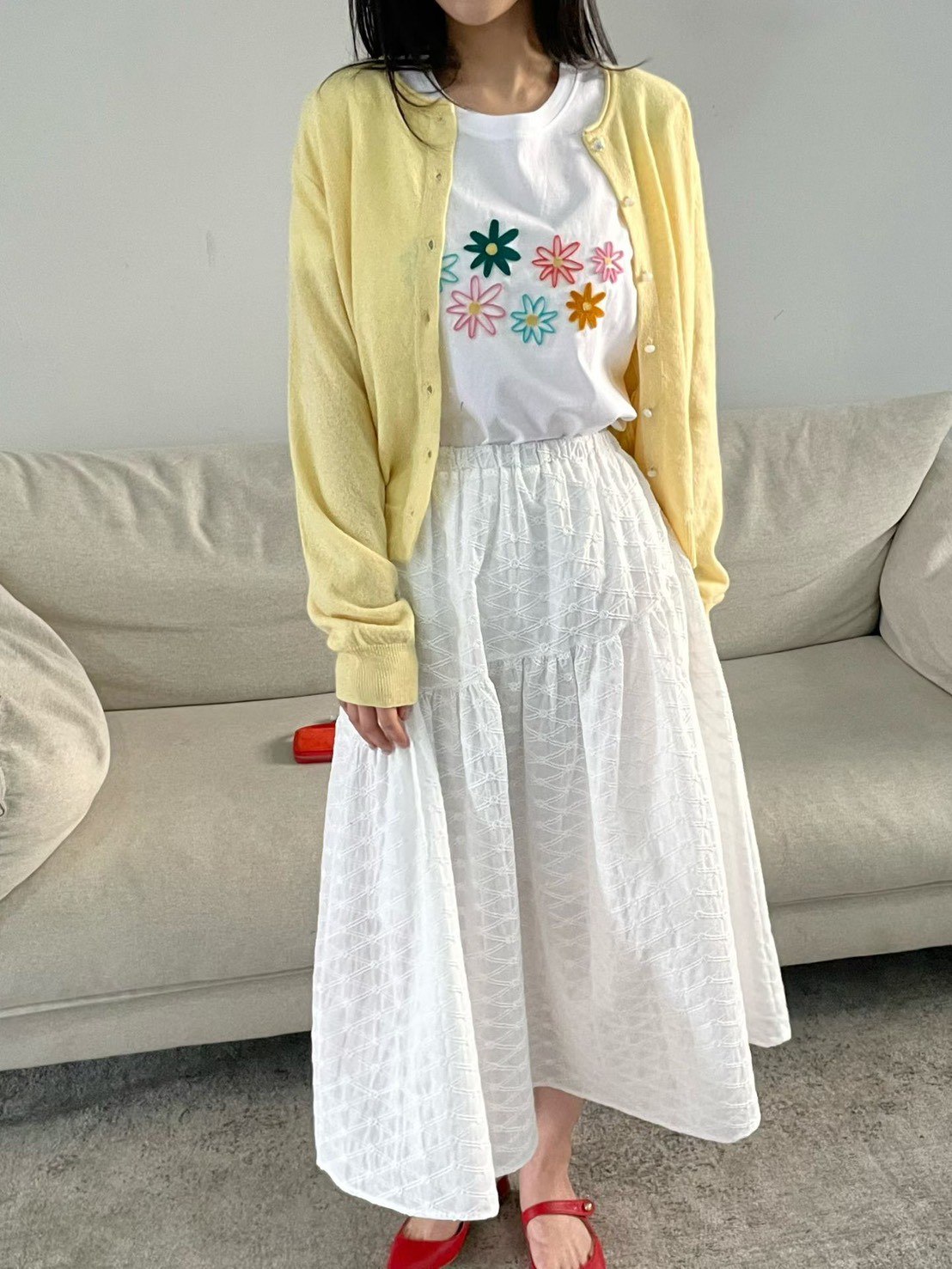 A11.元氣彩色花朵TEE