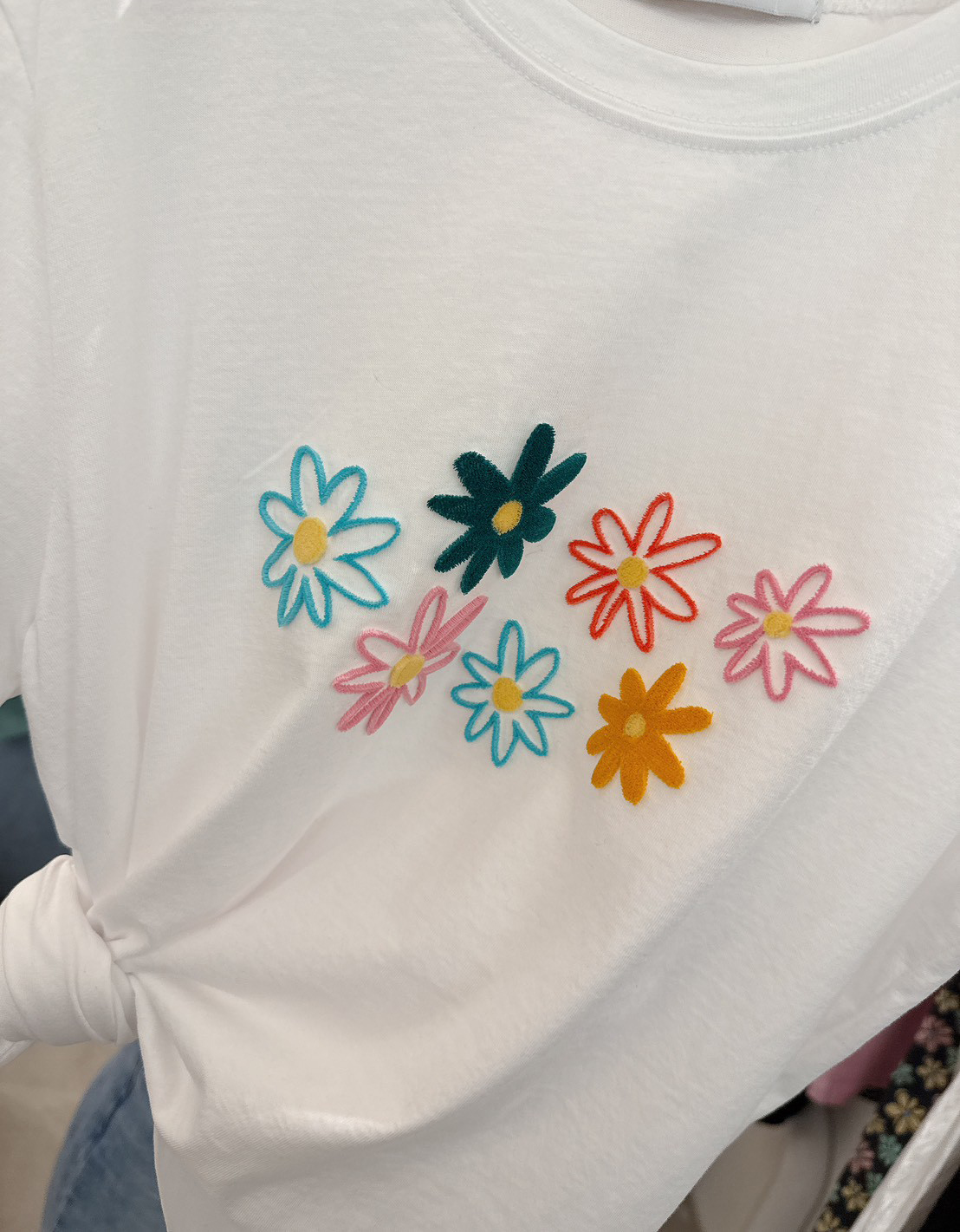 A11.元氣彩色花朵TEE