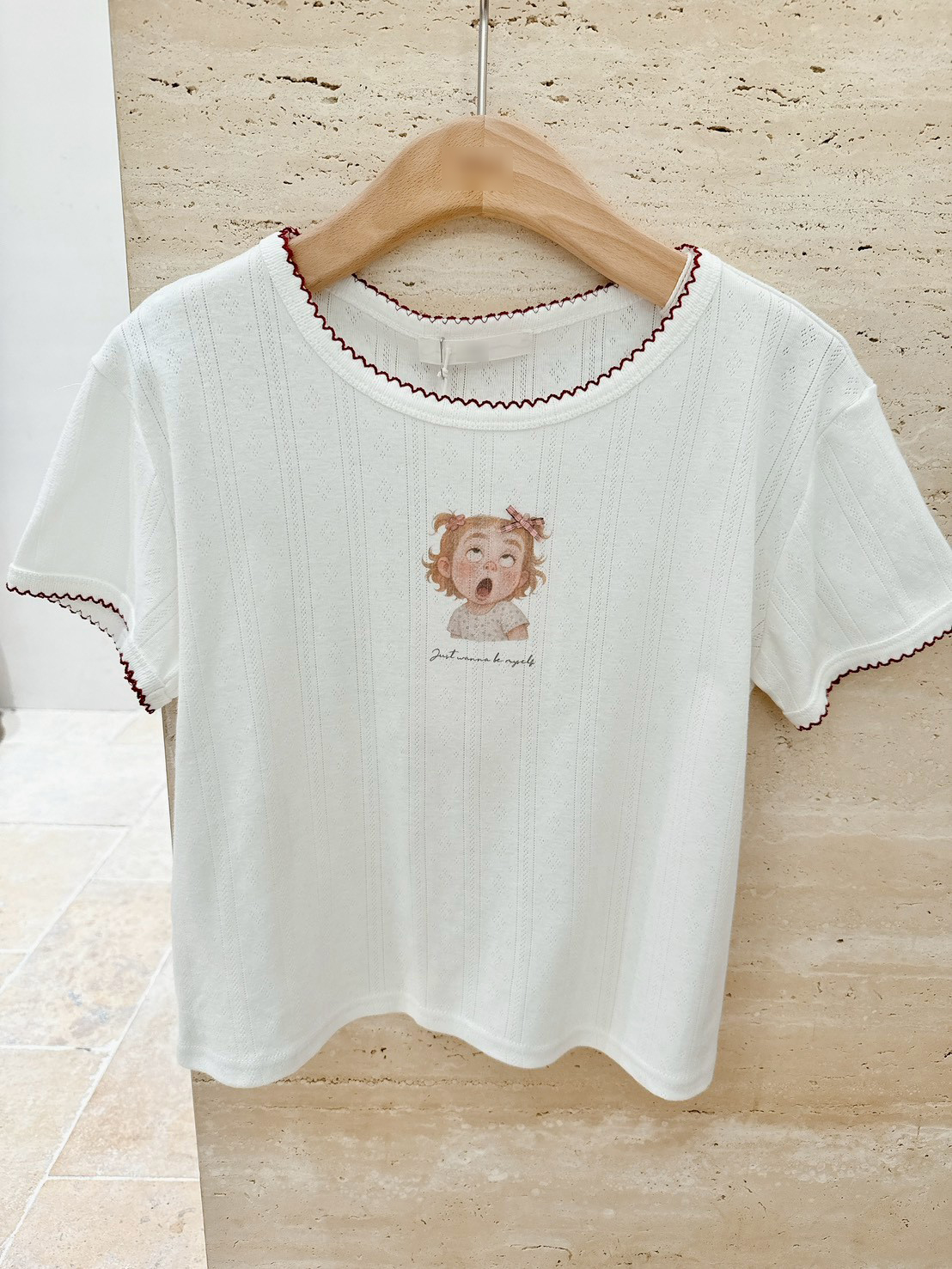 頑皮鬼臉小女孩TEE