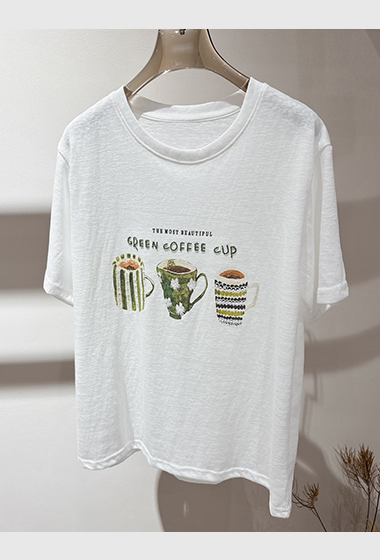 B19.可愛馬克杯圖TEE