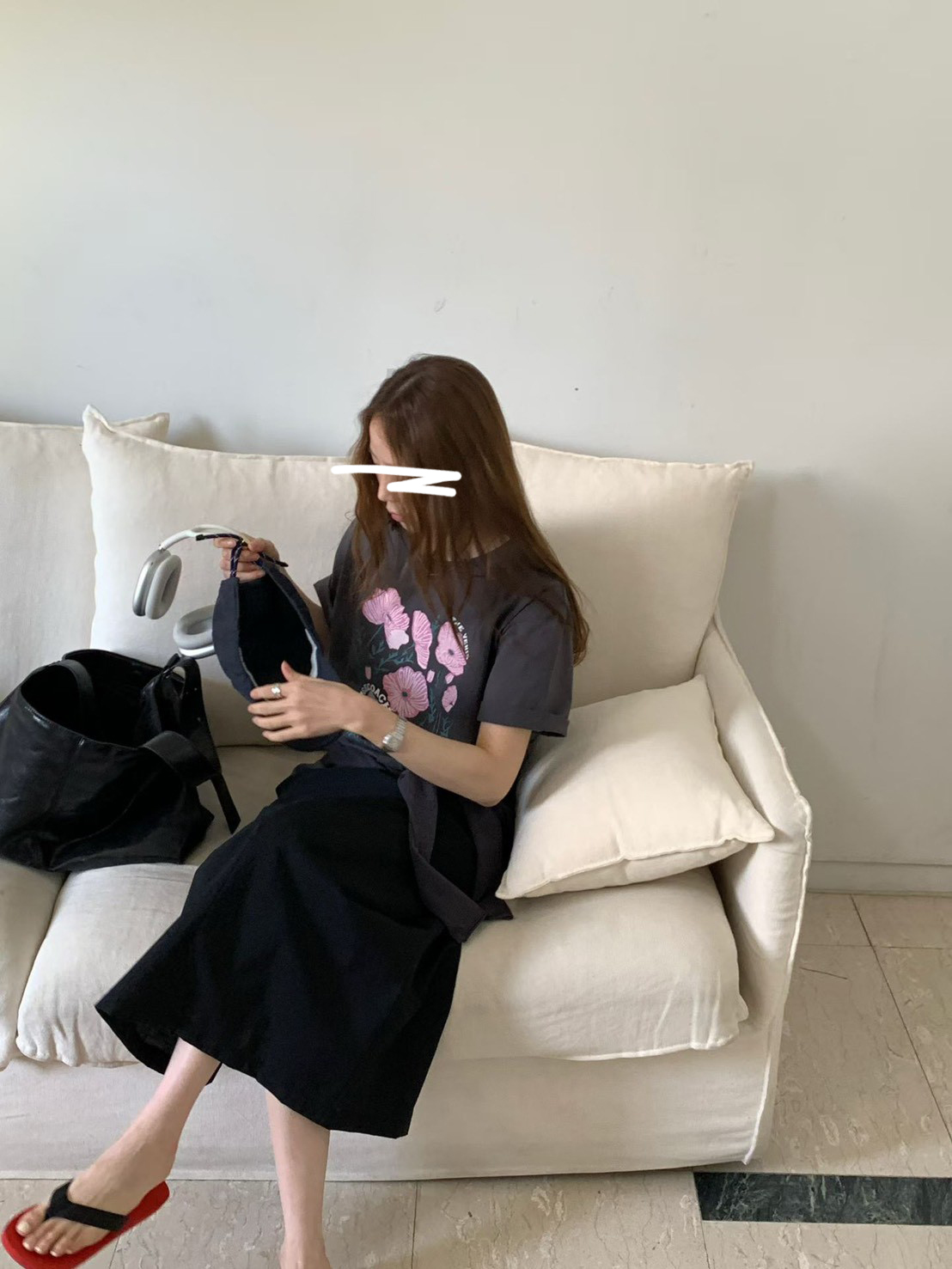 B40.櫥窗家朝氣女孩花朵TEE