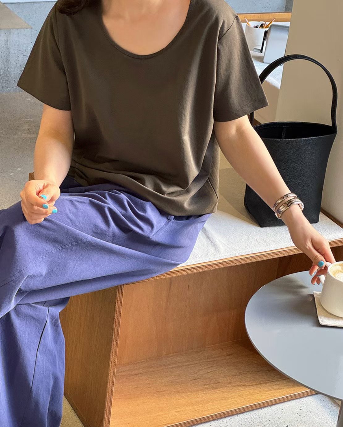 A15.鴛鴦奶茶圓領TEE