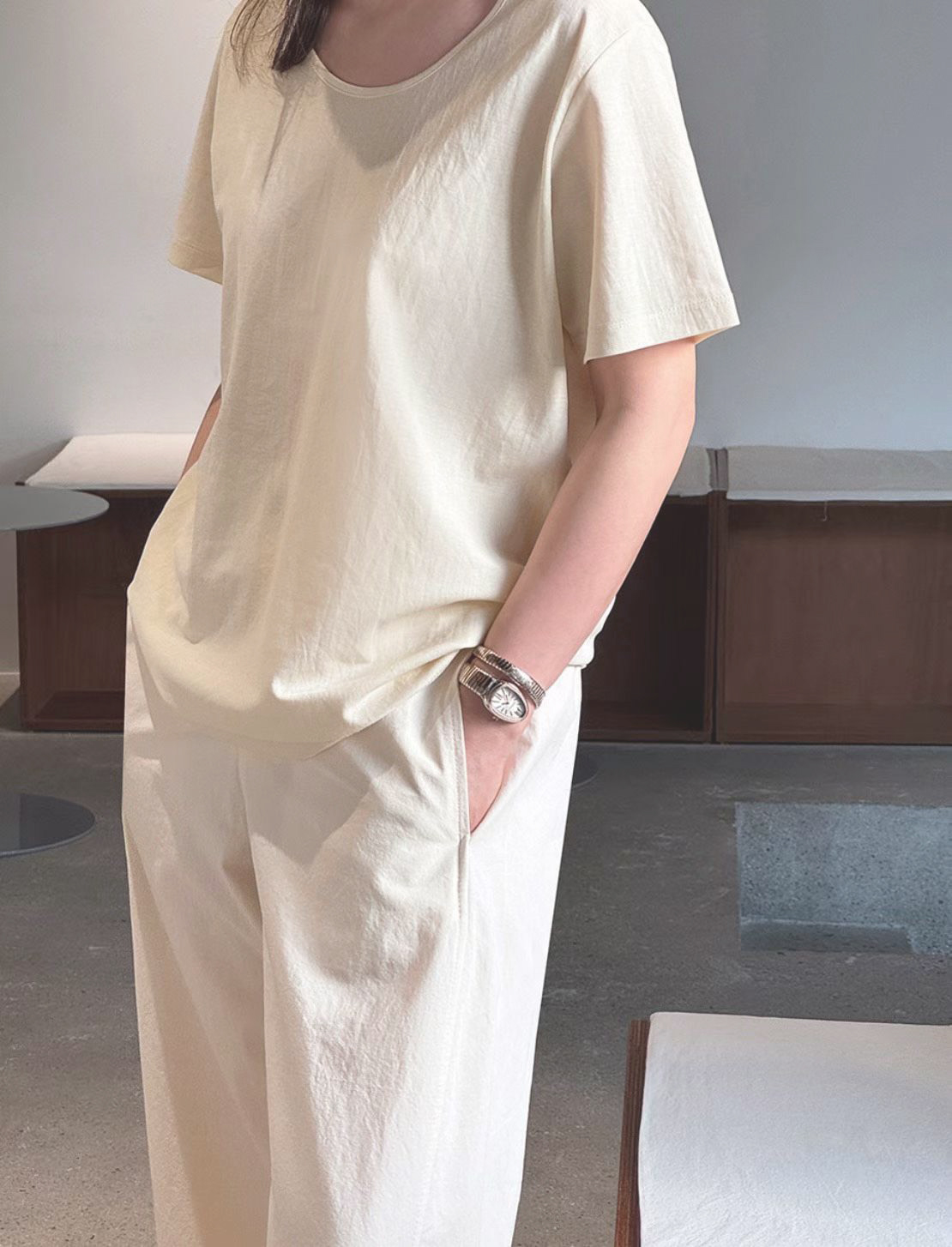 A15.鴛鴦奶茶圓領TEE