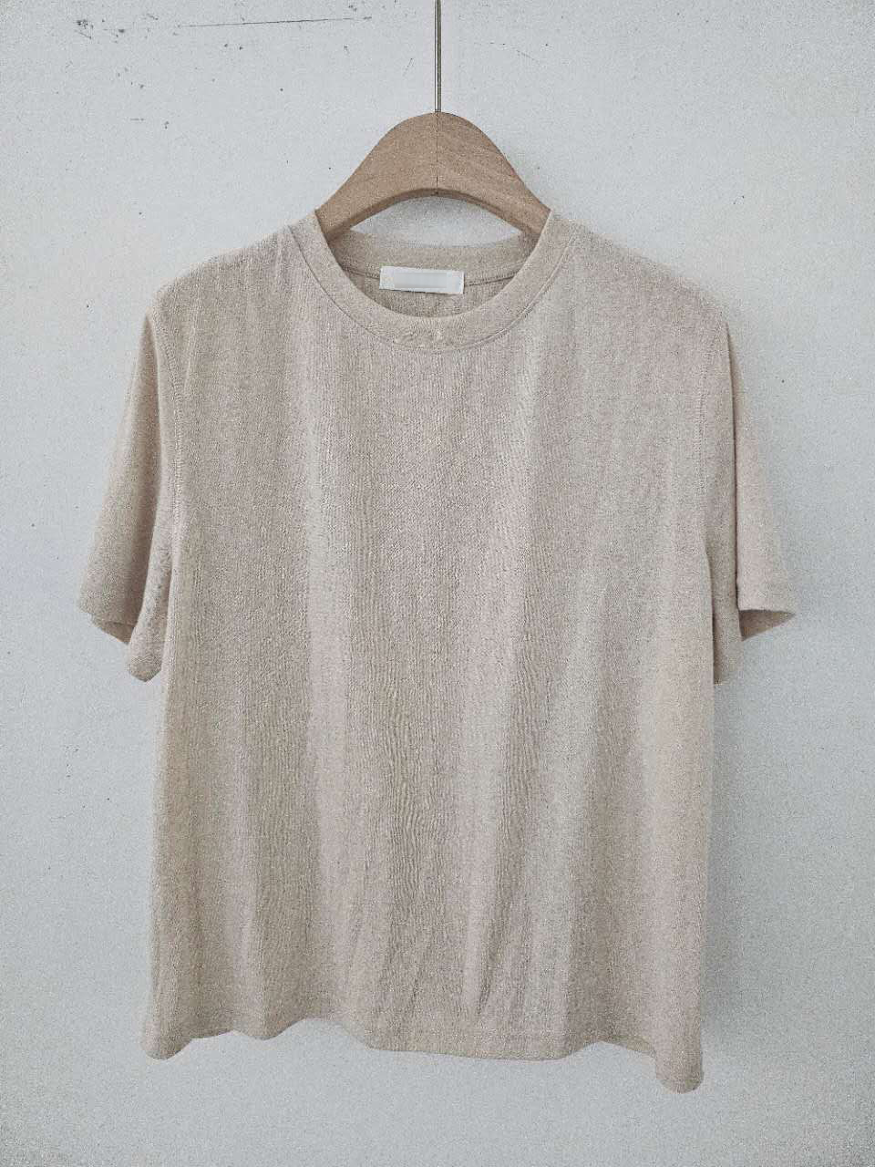 B58.星星家柔色棉麻素TEE