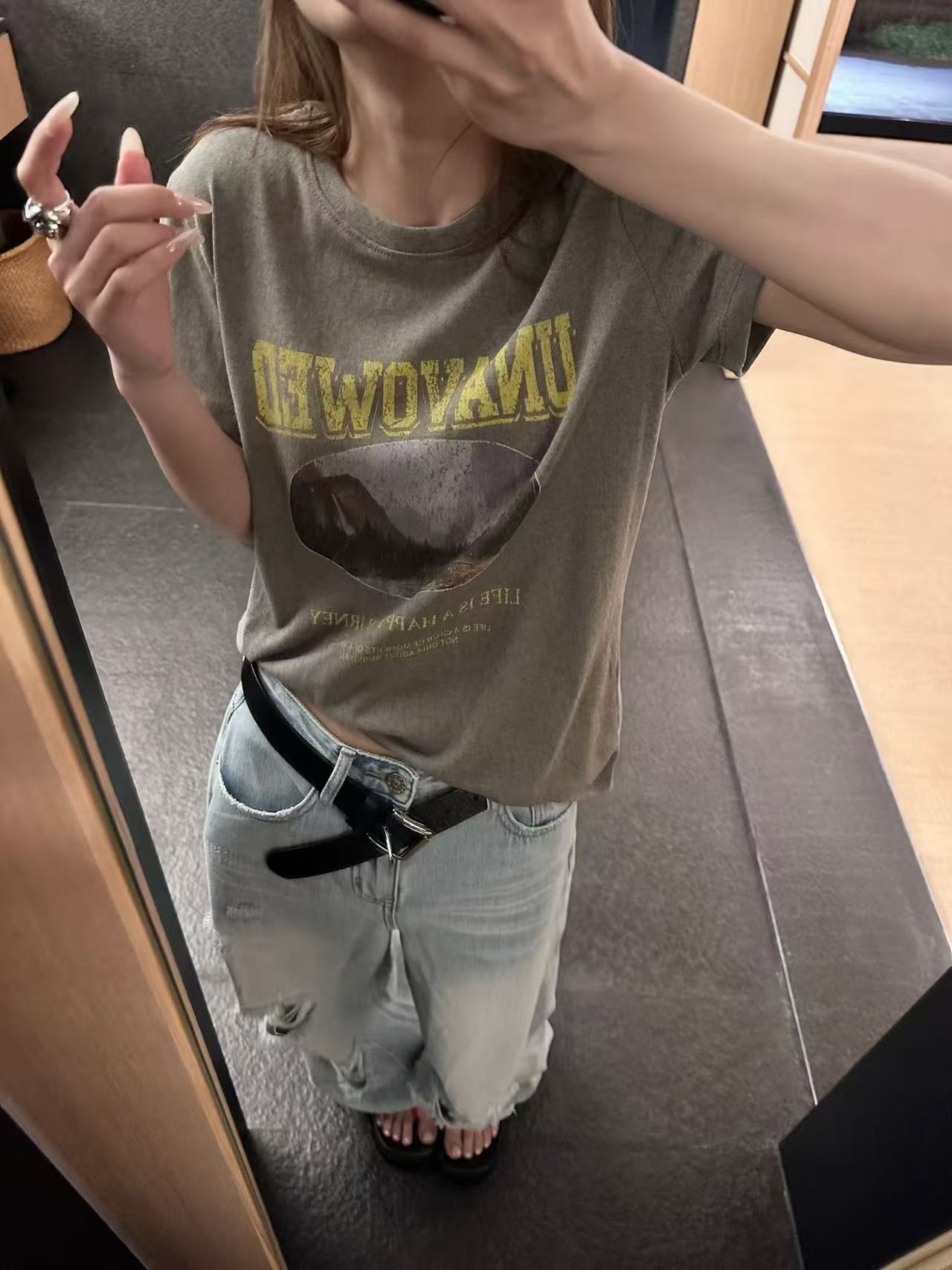 B35.復古感風景印字TEE