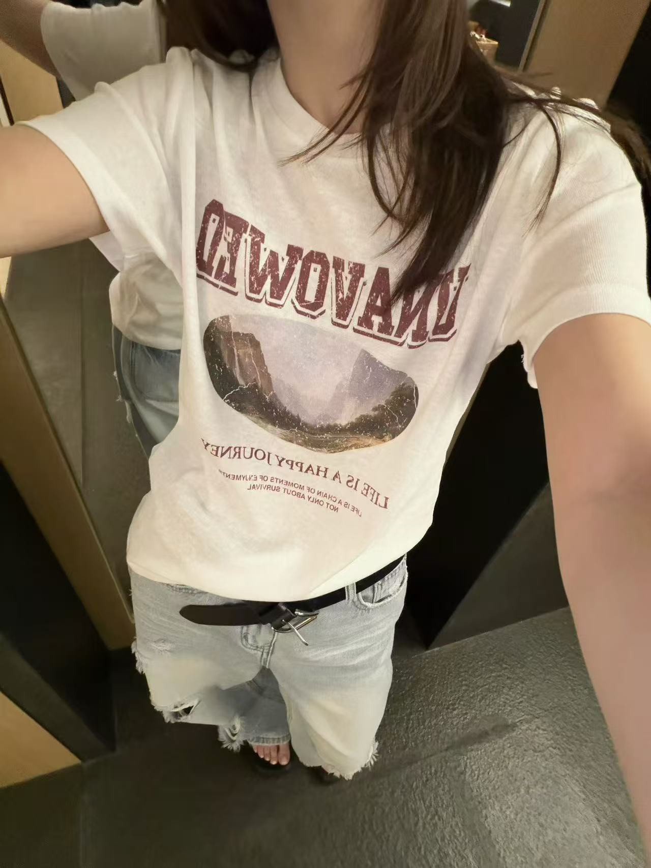 B35.復古感風景印字TEE