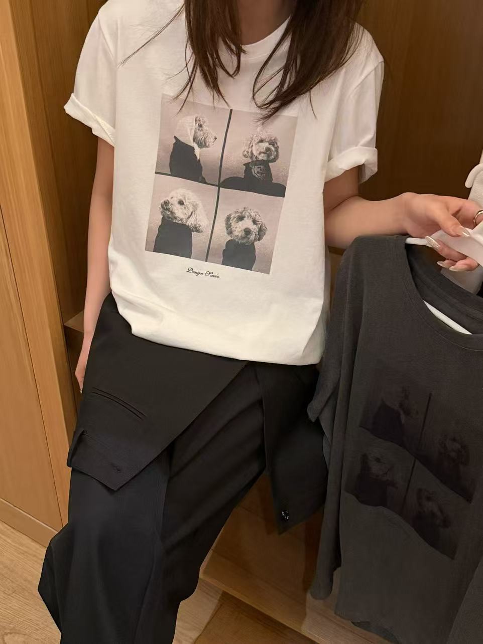 A12.可愛四格寫真狗狗TEE