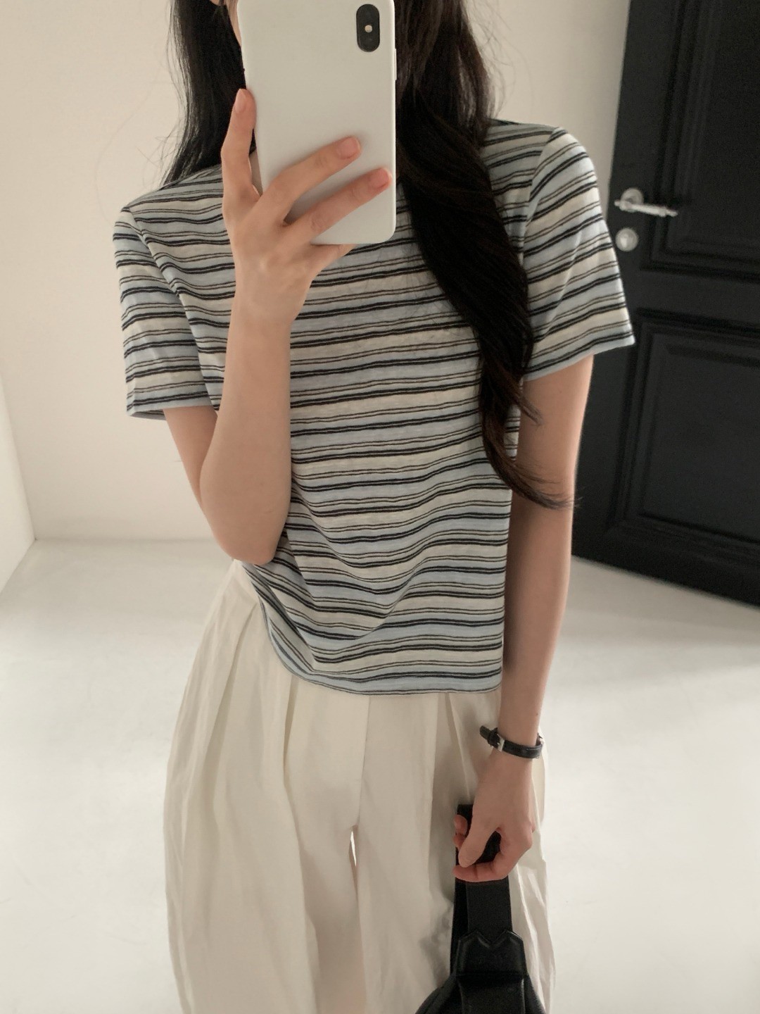B16.漸變糖果條紋TEE