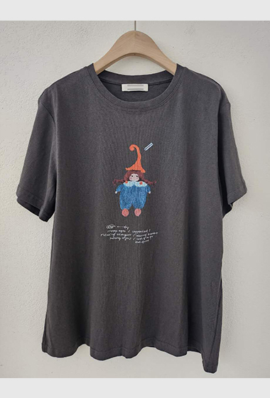 B99.星星家可愛小丑女孩TEE