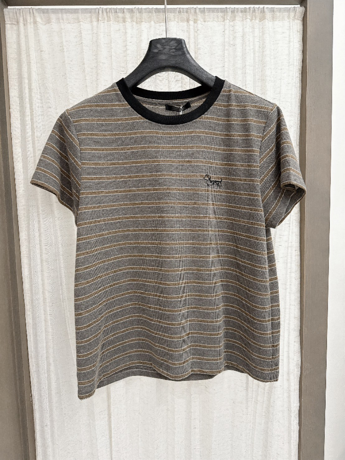 B78.復古小臘腸條紋TEE