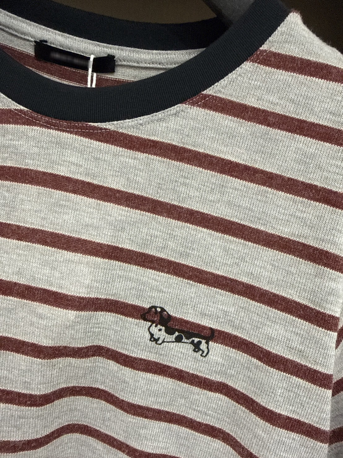 B78.復古小臘腸條紋TEE